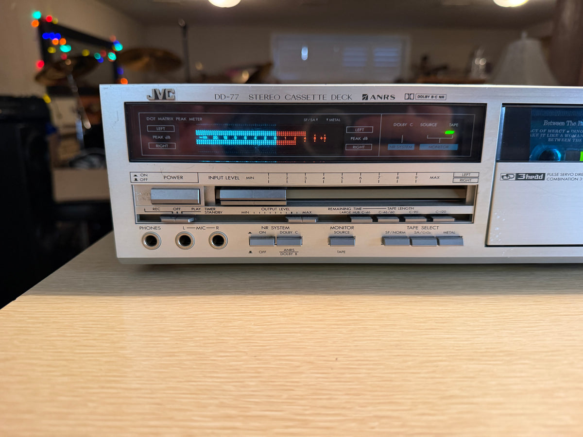 Vintage JVC DD-77 3 Head High Fidelity Stereo Cassette Deck Freshly Serviced🎶🔥