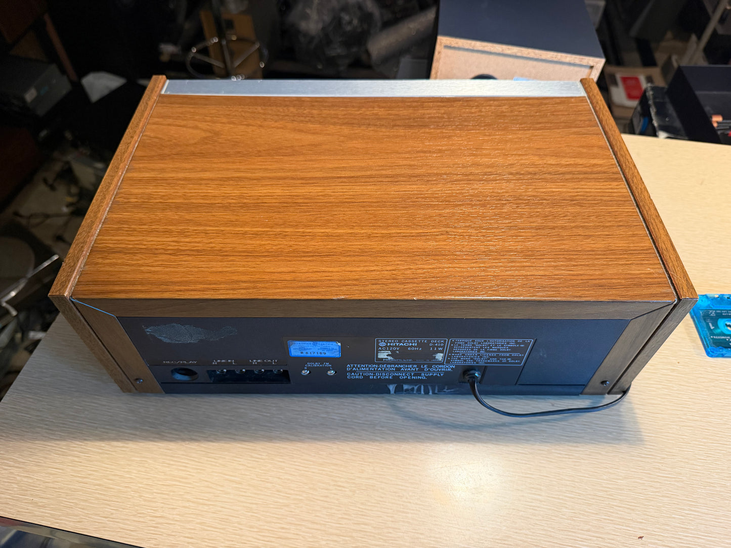 Hitachi Stereo Deck D-410 VU Metres Wooden Casing Fresh Full Servicing X Rare🎶