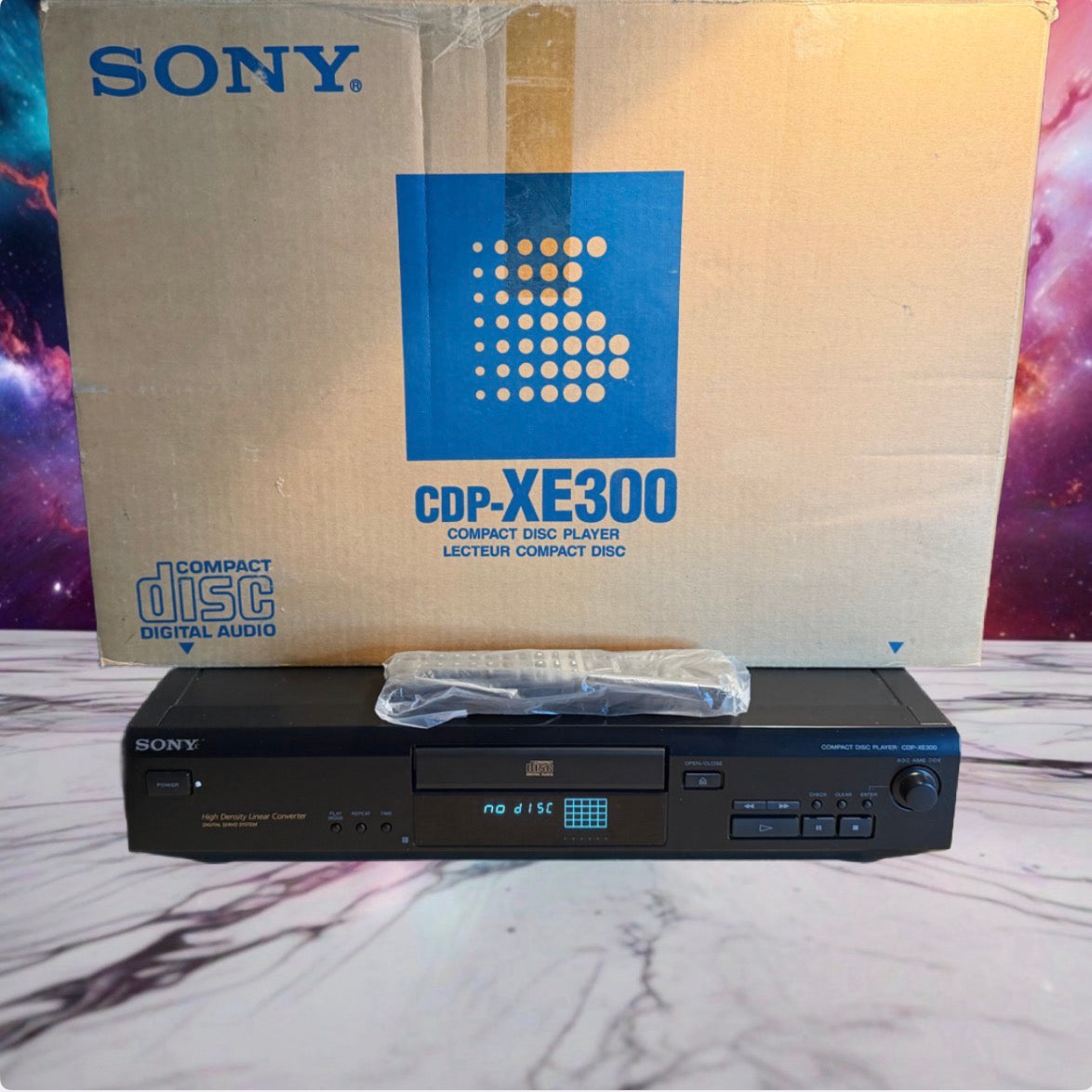 SONY CD Player High Density Linear Converter CDP-XE300 OPEN BOX Never Used Rare!