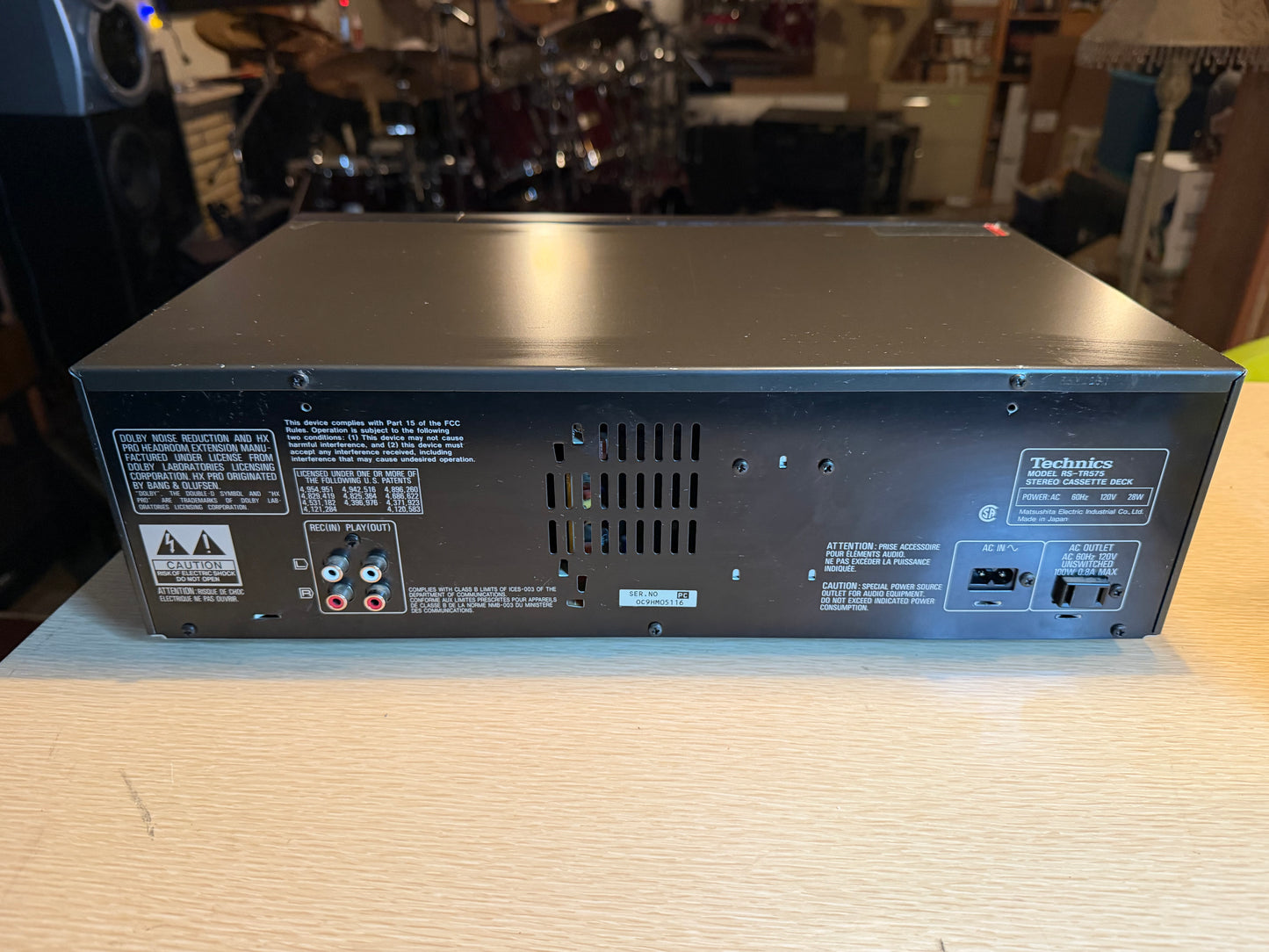 Technics RS-TR575 Dual Stereo Cassette Deck Auto Reverse Dolby FRESHLY SERVICED!