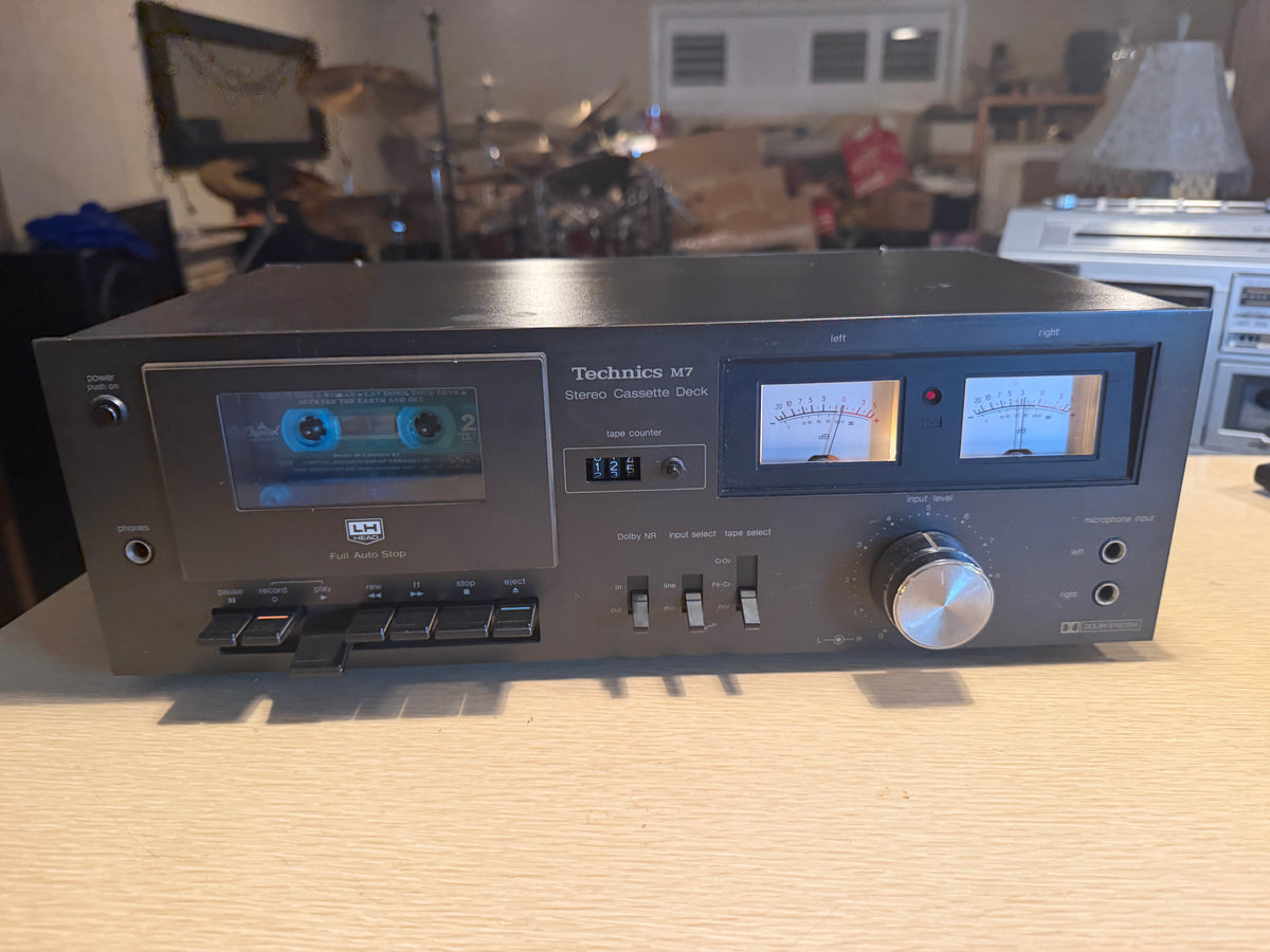 Technics RS-M7 Stereo Cassette Deck Works Great Full Fresh Service Crisp Sound🎶
