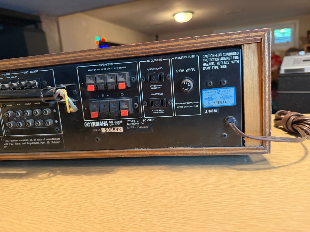 Vintage Yamaha CR-400 Natural Sound Receiver Excellent Fresh Service LED Upgrade