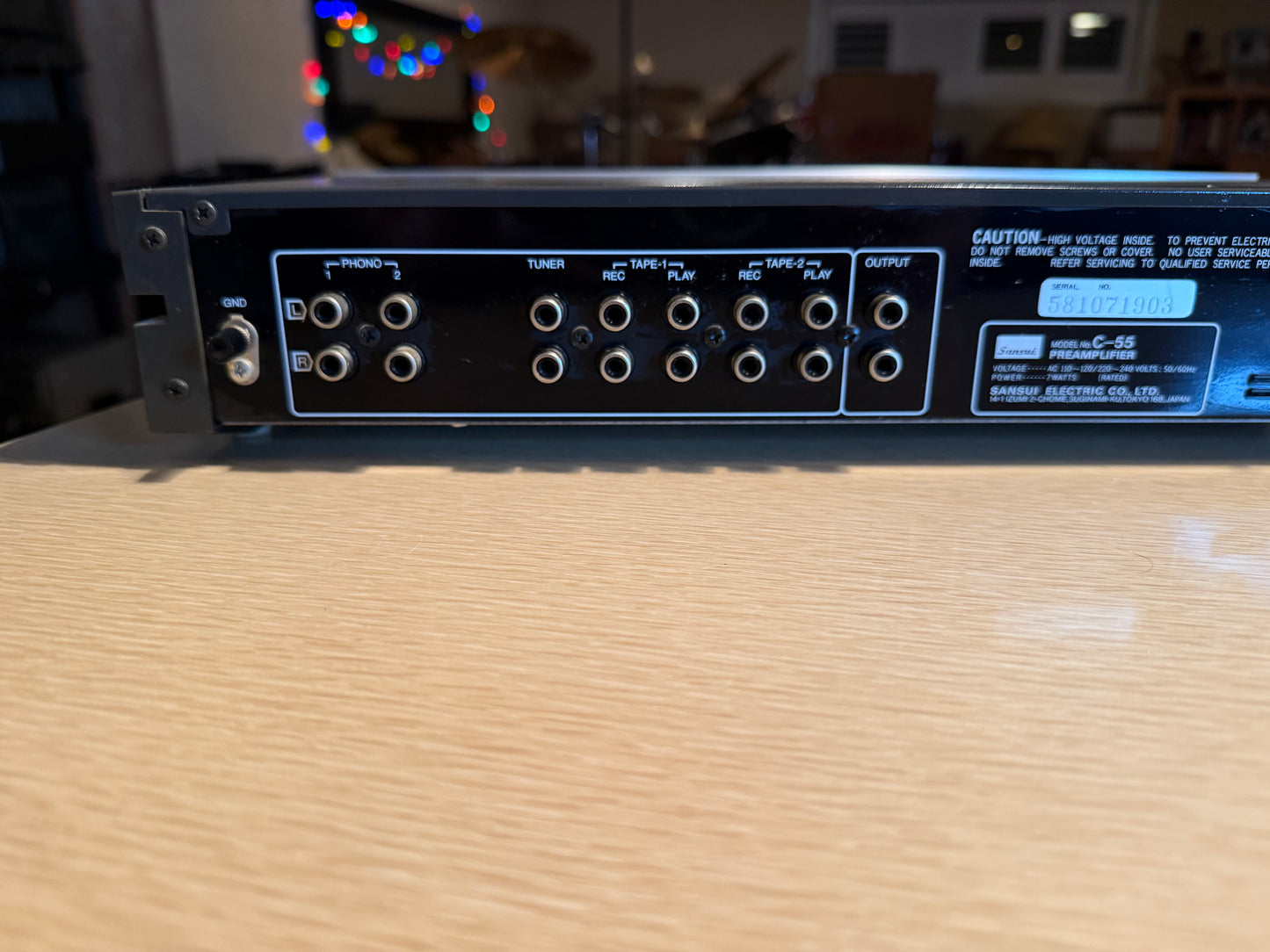 Vintage Sansui C-55 Stereo Preamplifier NEAR MINT FULL FRESH SERVICE RARE GEM💎