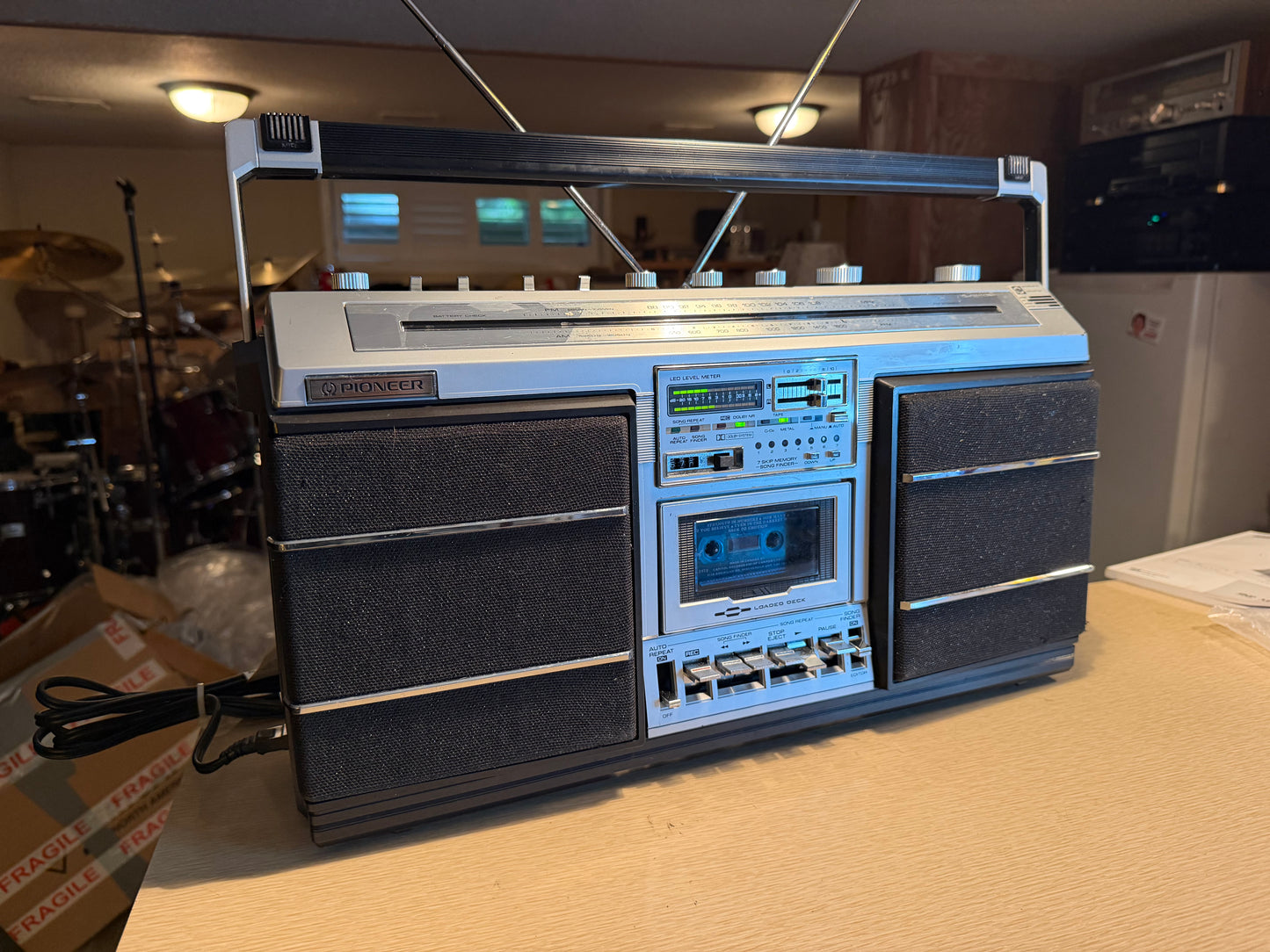 Pioneer SK-95 Runaway Vintage Boombox Cassette Radio AM FM Fresh Pro Servicing🔥