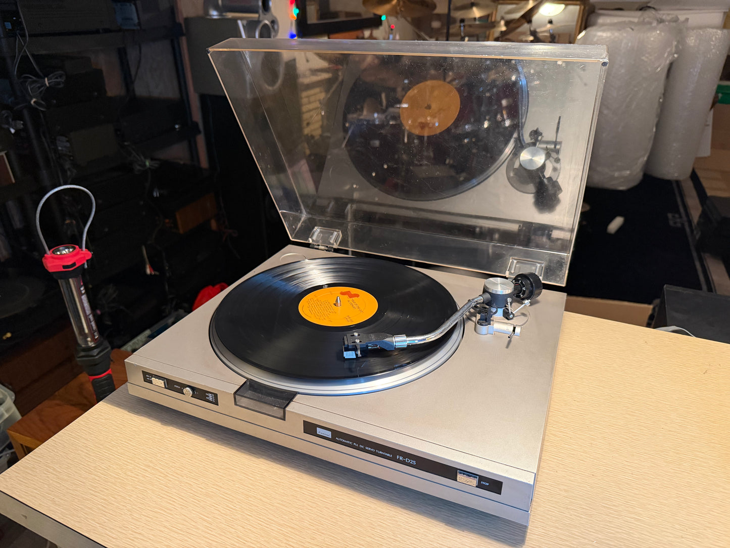 SANSUI FR-D25 TURNTABLE WORKING SANSUI CARTRIDGE BEAUTY V RARE SOUNDS WICKED🎶🔥