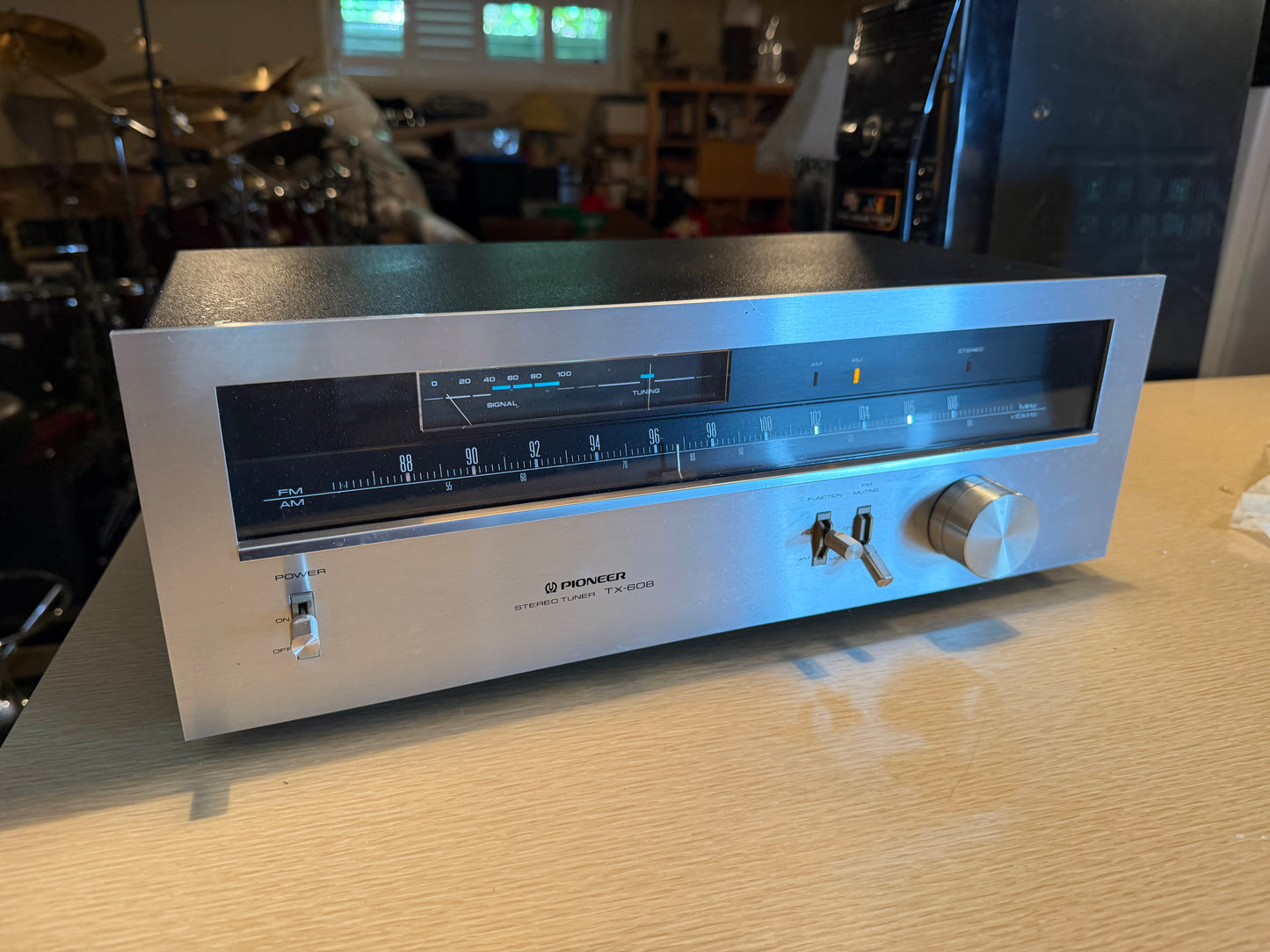 Pioneer Tx 608 Fm/Am Stereo Tuner (Beautiful) FULL FRESH SERVICE Rare Black!