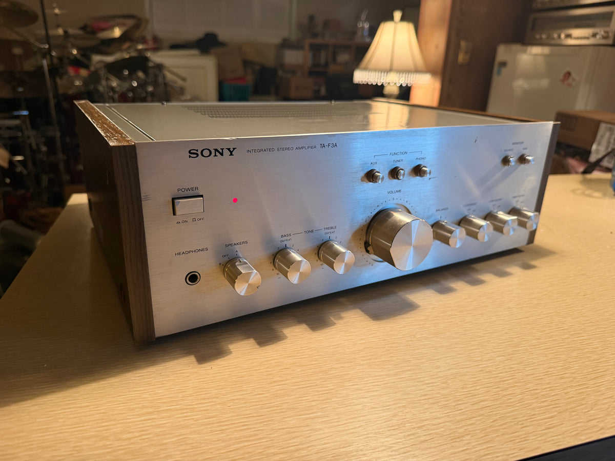 Vintage Audio Silver Sony TA-F3A Integrated Stereo Amplifier Fresh Service🎶🔥