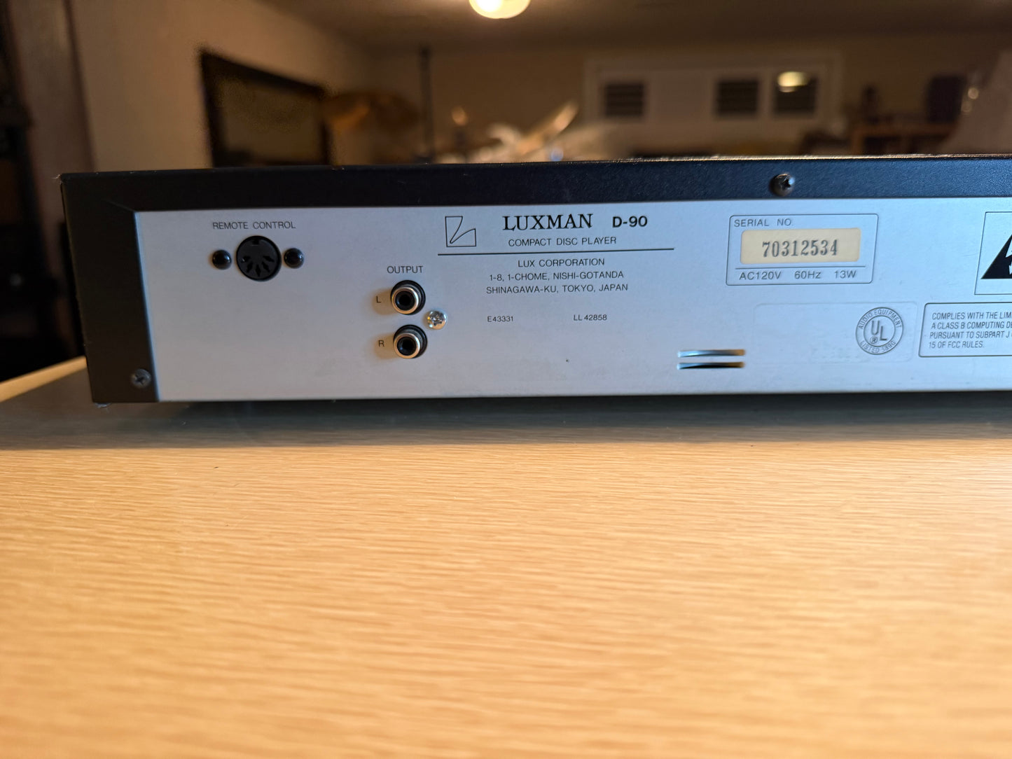 Vtg Luxman D-90 Compact CD Disc Player FRESH Servicing High Fidelity Sound Rare