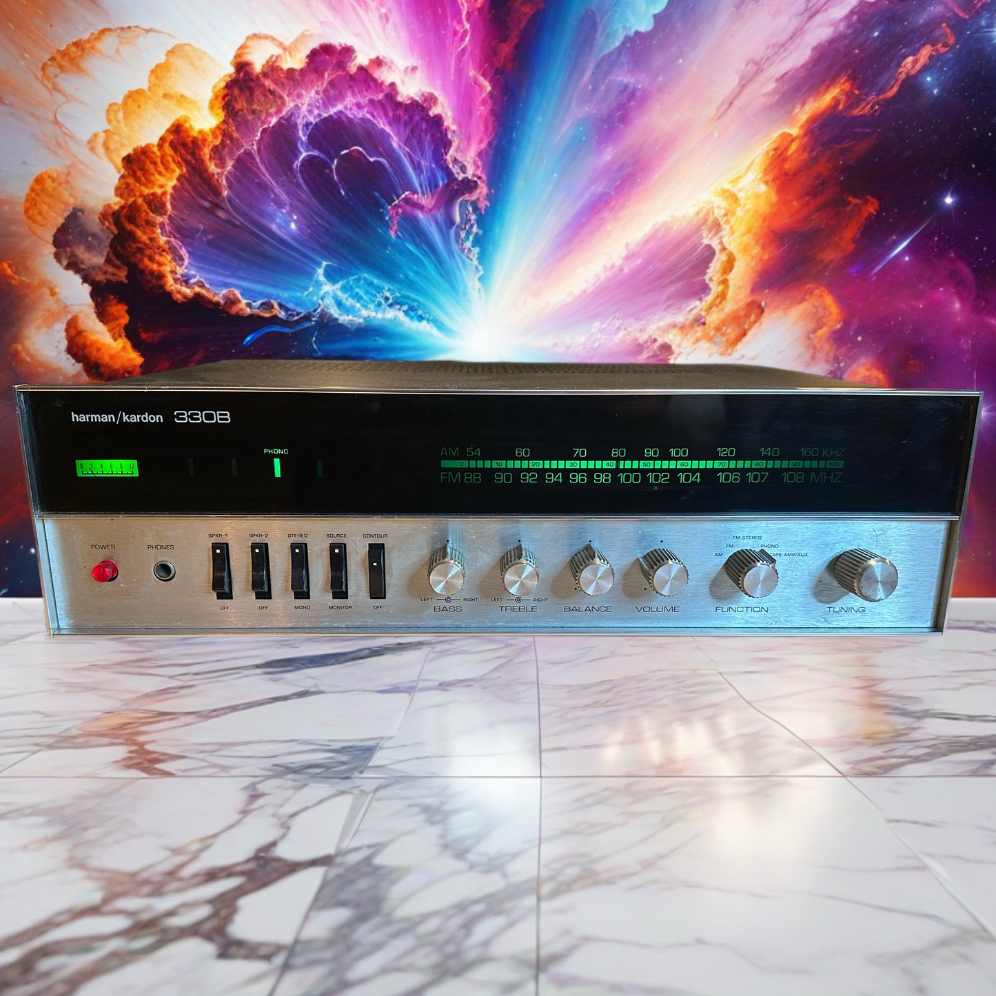 Harman Kardon 330B AM/FM Stereo Receiver, Serviced Sounds Great Very Rare 🔥🎶