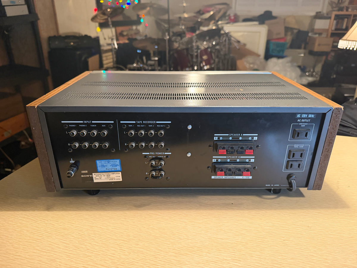 Sony TA-3650 Stereo Integrated Amplifier Japan 55 WPC Vintage Silver Serviced🎶
