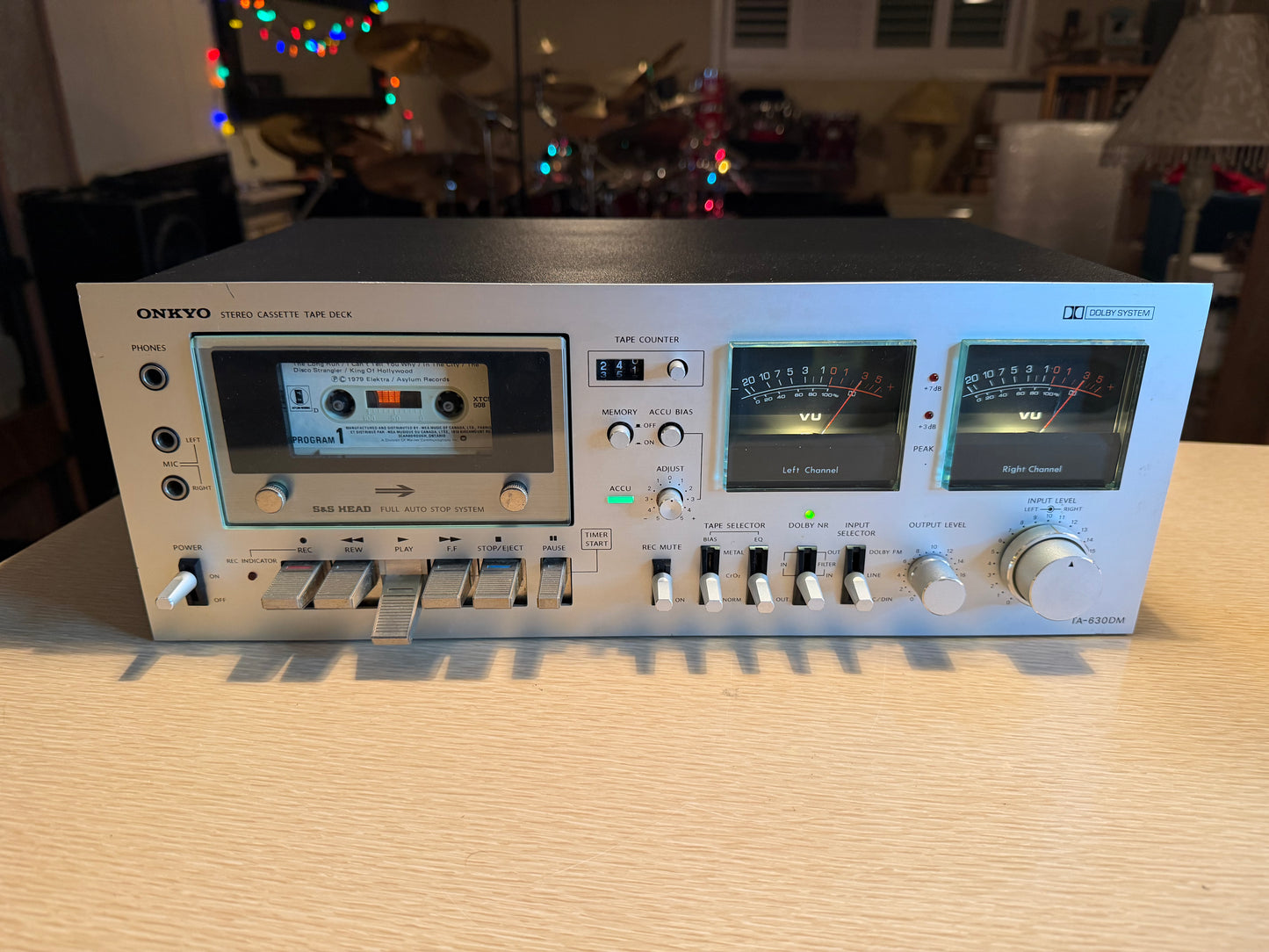 Onkyo TA-630D Stereo Cassette Tape Deck ~ Silver Face Japan Vintage SERVICED!🔥