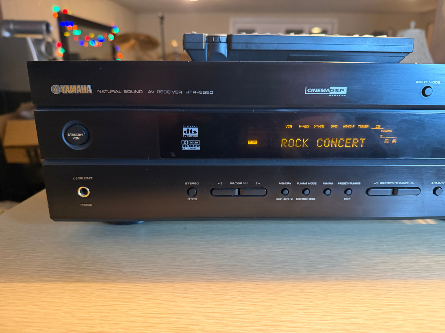 Yamaha HTR-5550 5.1 Channel AV Home Theater  Receiver Amp Serviced Remote Bundle