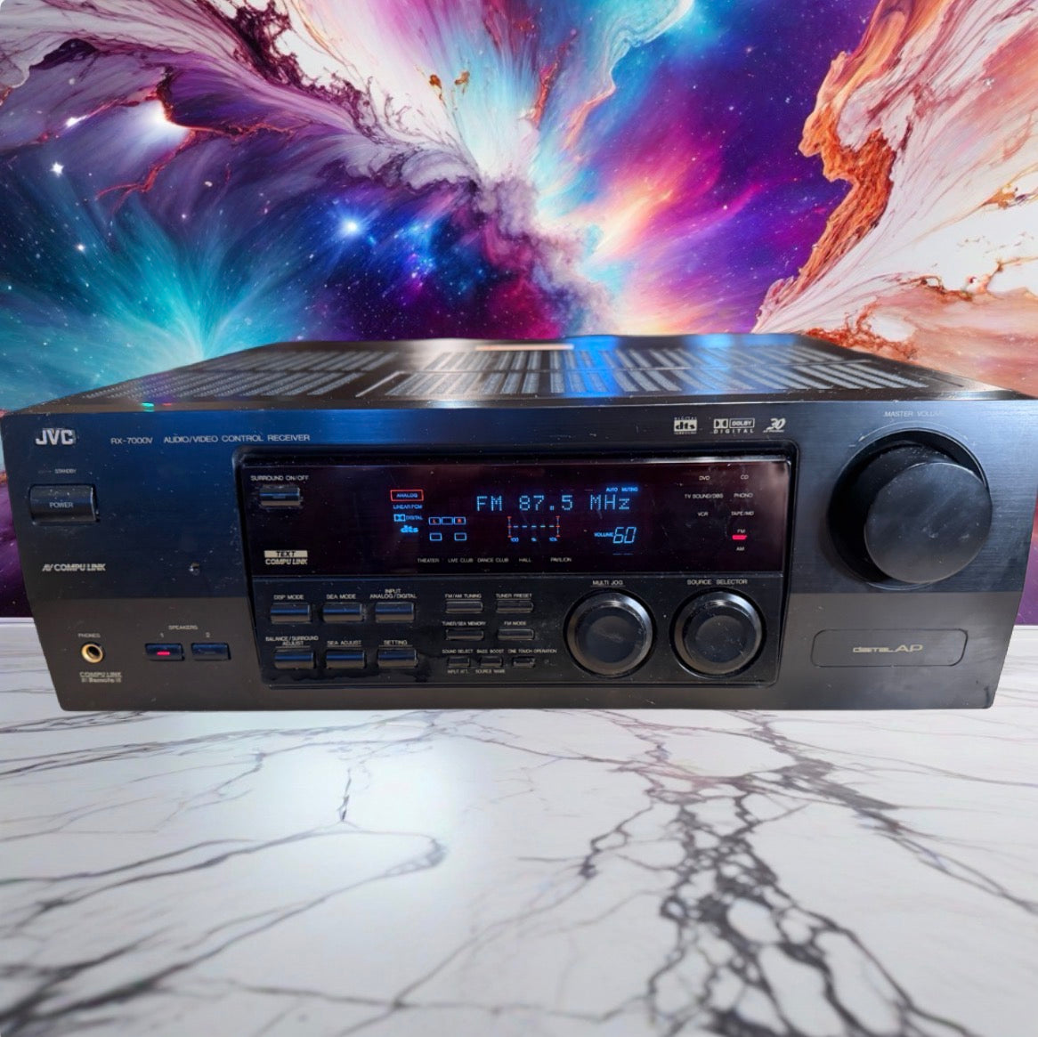 JVC RX-7000V / RX-7000VBK Audio/Video Reciever 110WPC BEAST SERVICED RARE🔥🎶
