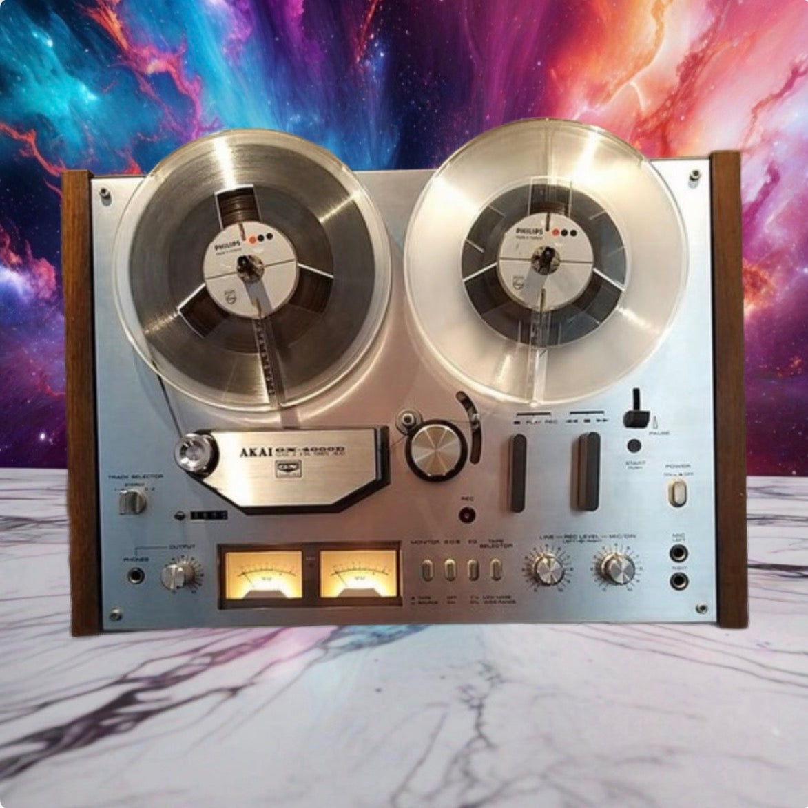 AKAI GX-4000D Reel to Reel Tape Recorder Full Fresh Service Excellent Condition!