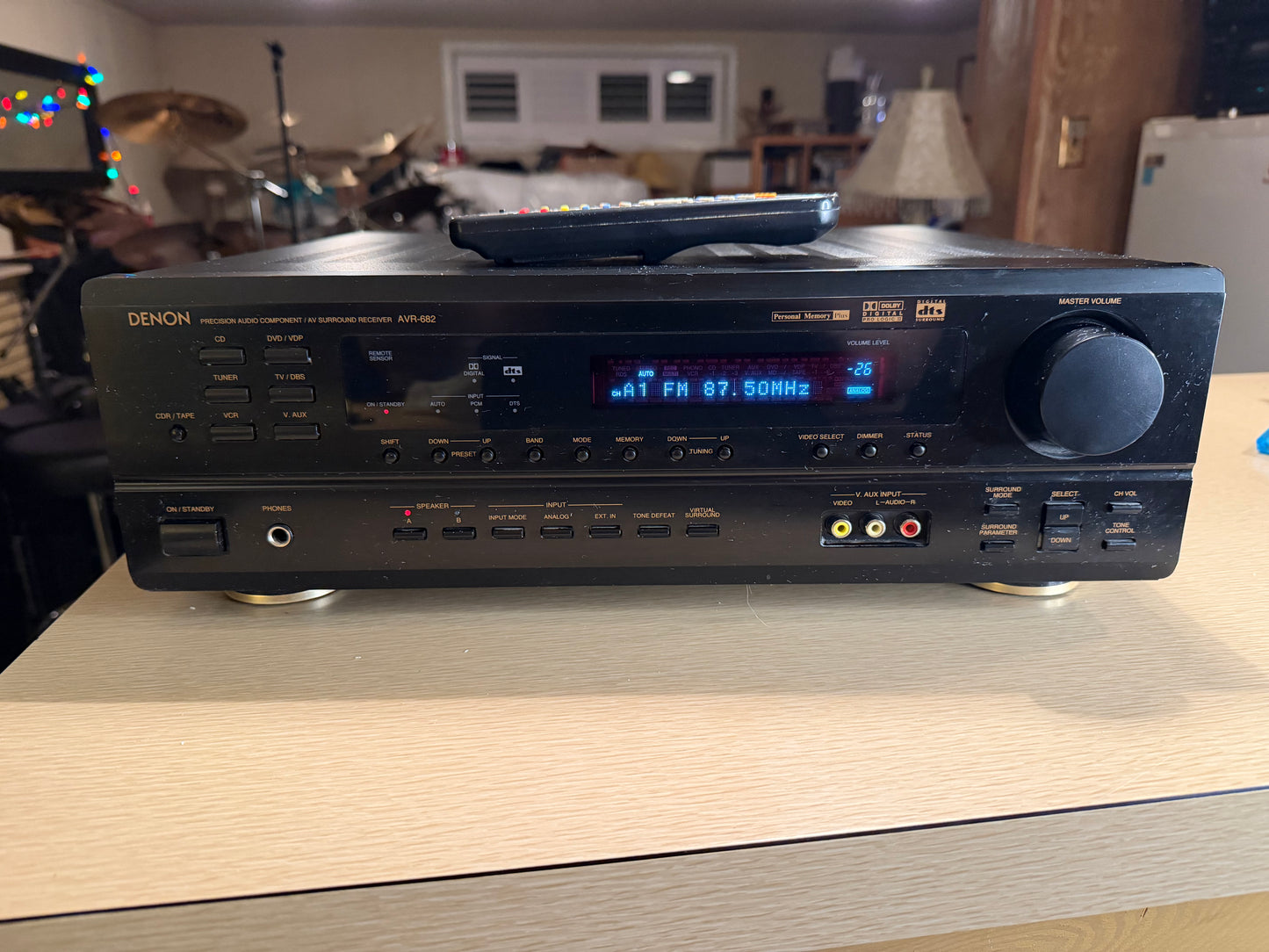 Denon AVR-682 6.1 Channel Receiver Dolby Pro Logic II SERVICED REMOTE Bundle🔥