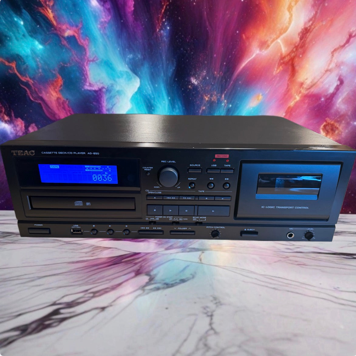 TEAC AD-850 Cassette Deck CD Player Fresh Service Near Mint Condition Beauty🔥🎶