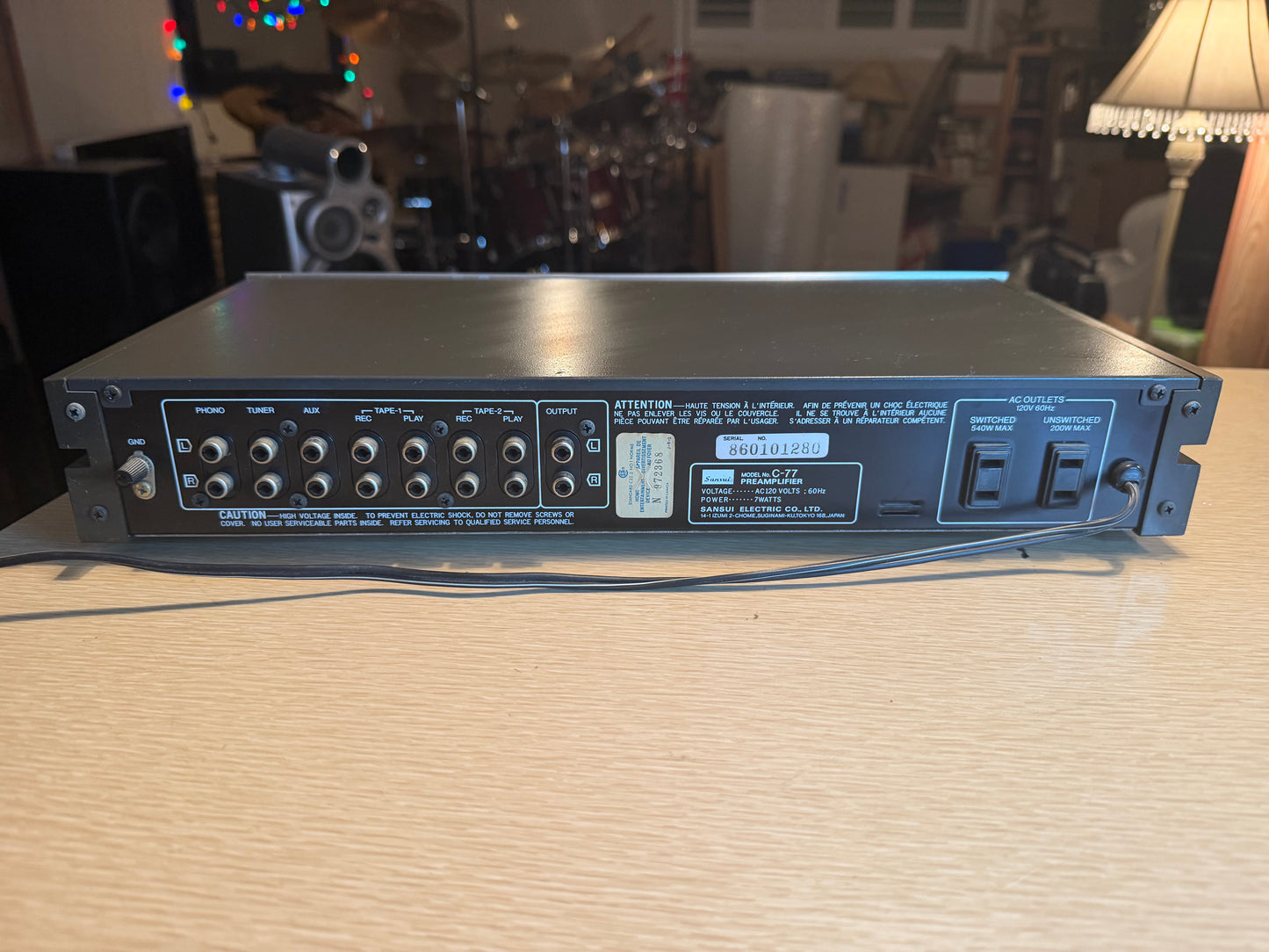 Beautiful Sansui C-77 Stereo Preamplifier Near Mint Freshly Serviced Very Rare🎶