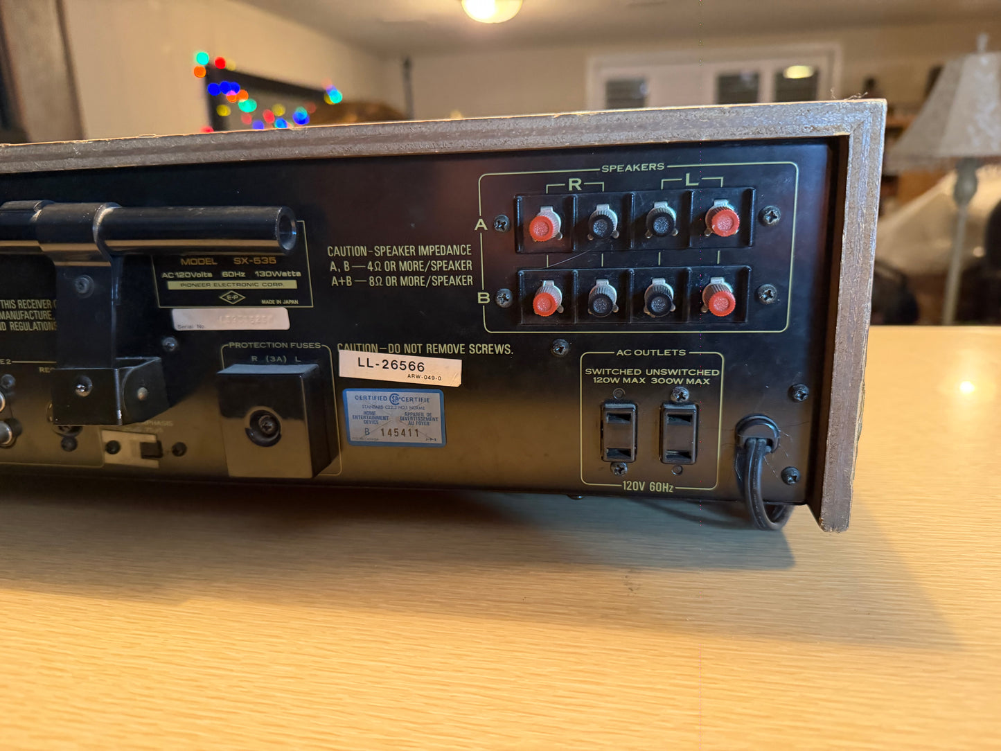 Vintage Pioneer SX-535  AM/FM Stereo Receiver Serviced Works & Cleaned Beauty🎶