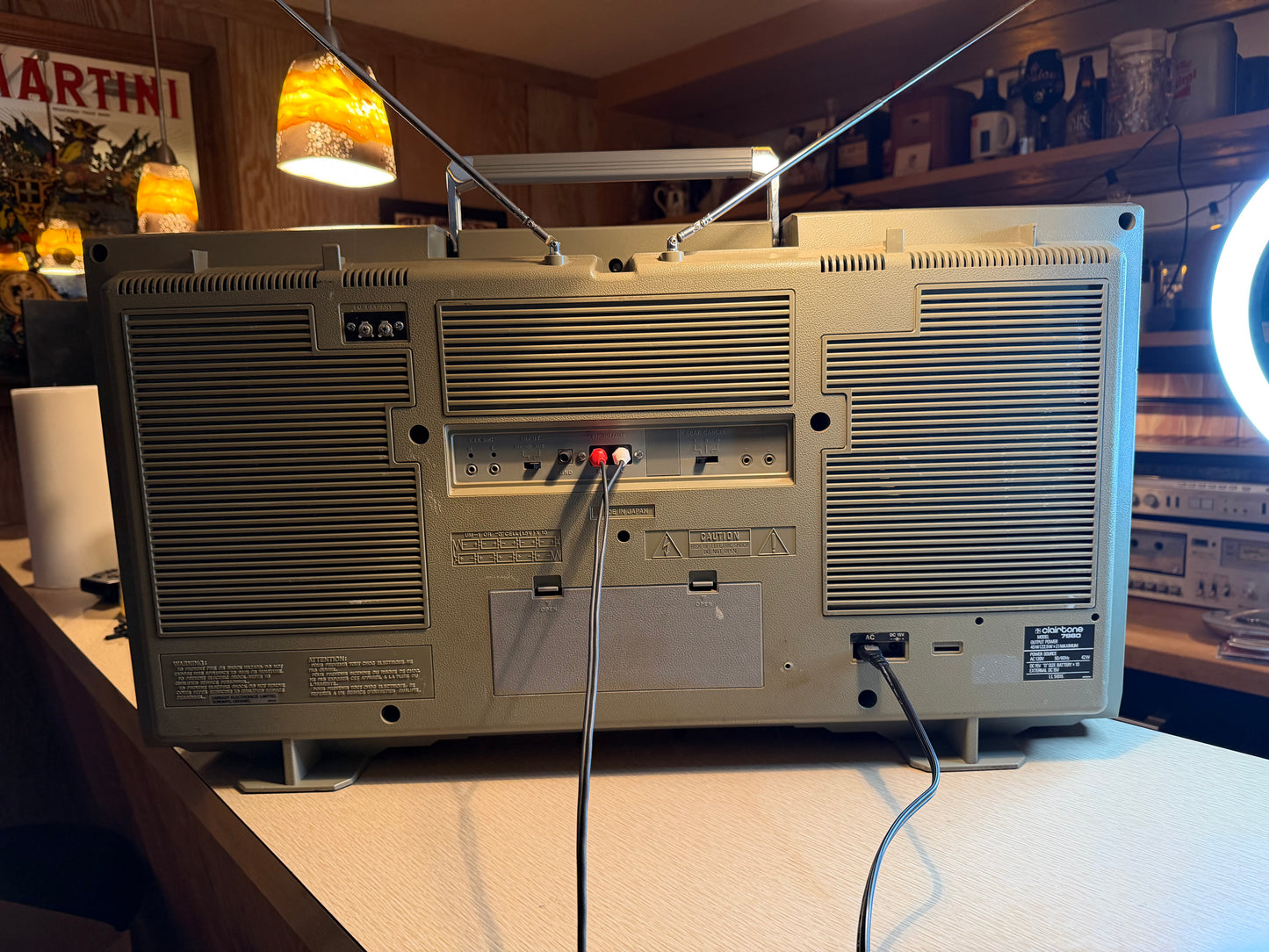 Vintage BEASTLY Clairtone 7980 Boom Box Stereo Ghetto Blaster FRESH PRO SERVICE