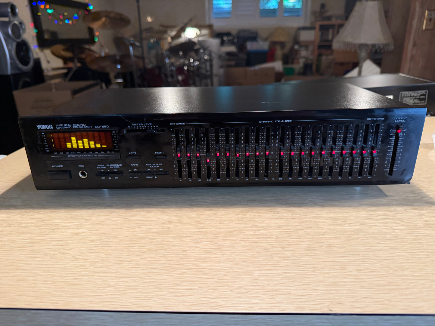 Yamaha EQ-550 Vintage Stereo Graphic Equalizer RARE Made In Japan Serviced Clean