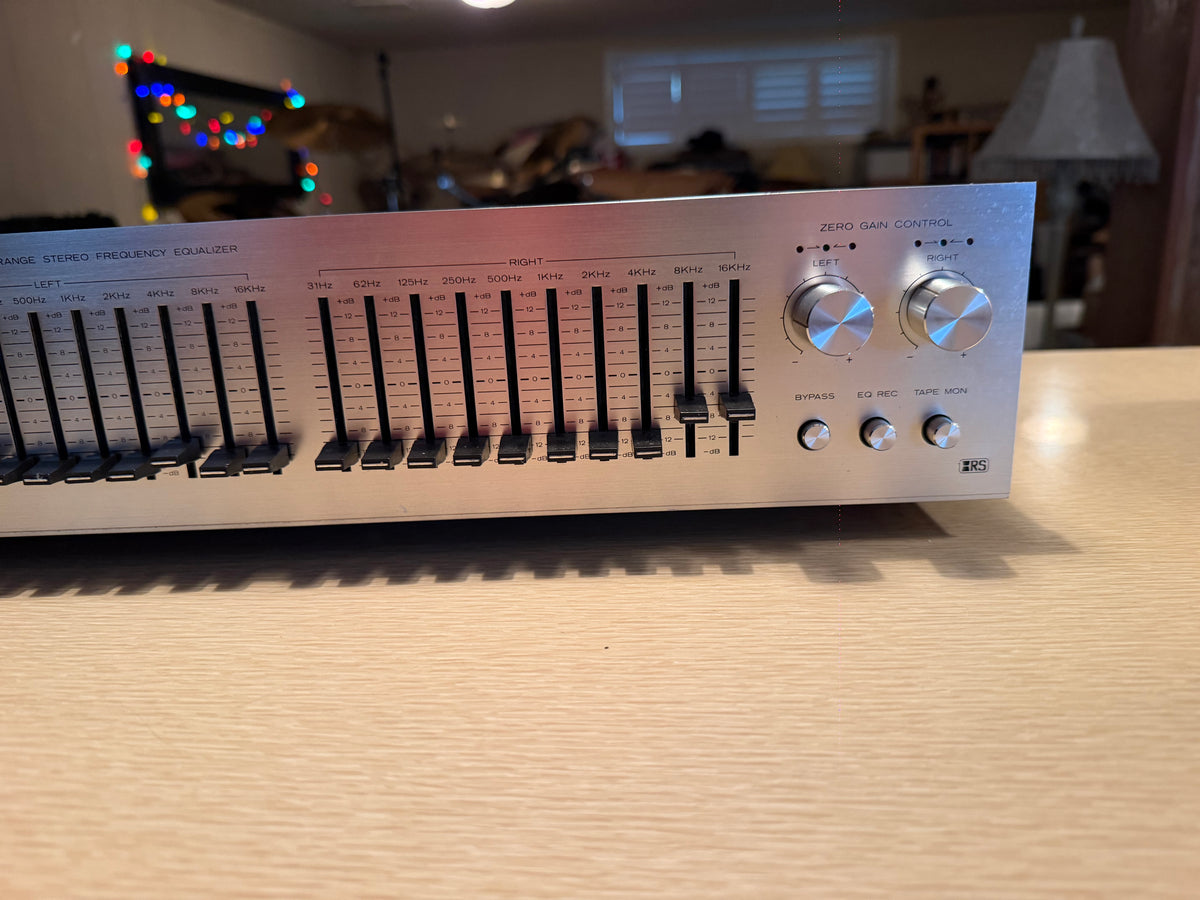 Realistic 31-2000 Wide Range 10 Band Frequency Equalizer Silver Face Serviced🎶