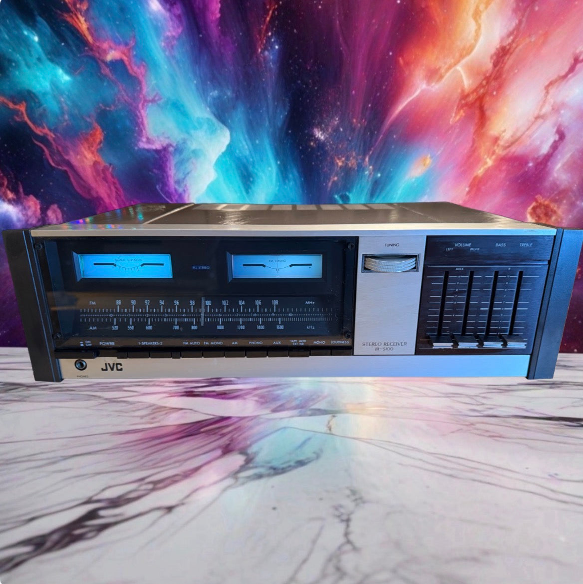 JVC JR-S100 Vintage Hi-Fi integrated amplifier Full FRESH SERVICE LED Replaced🔥