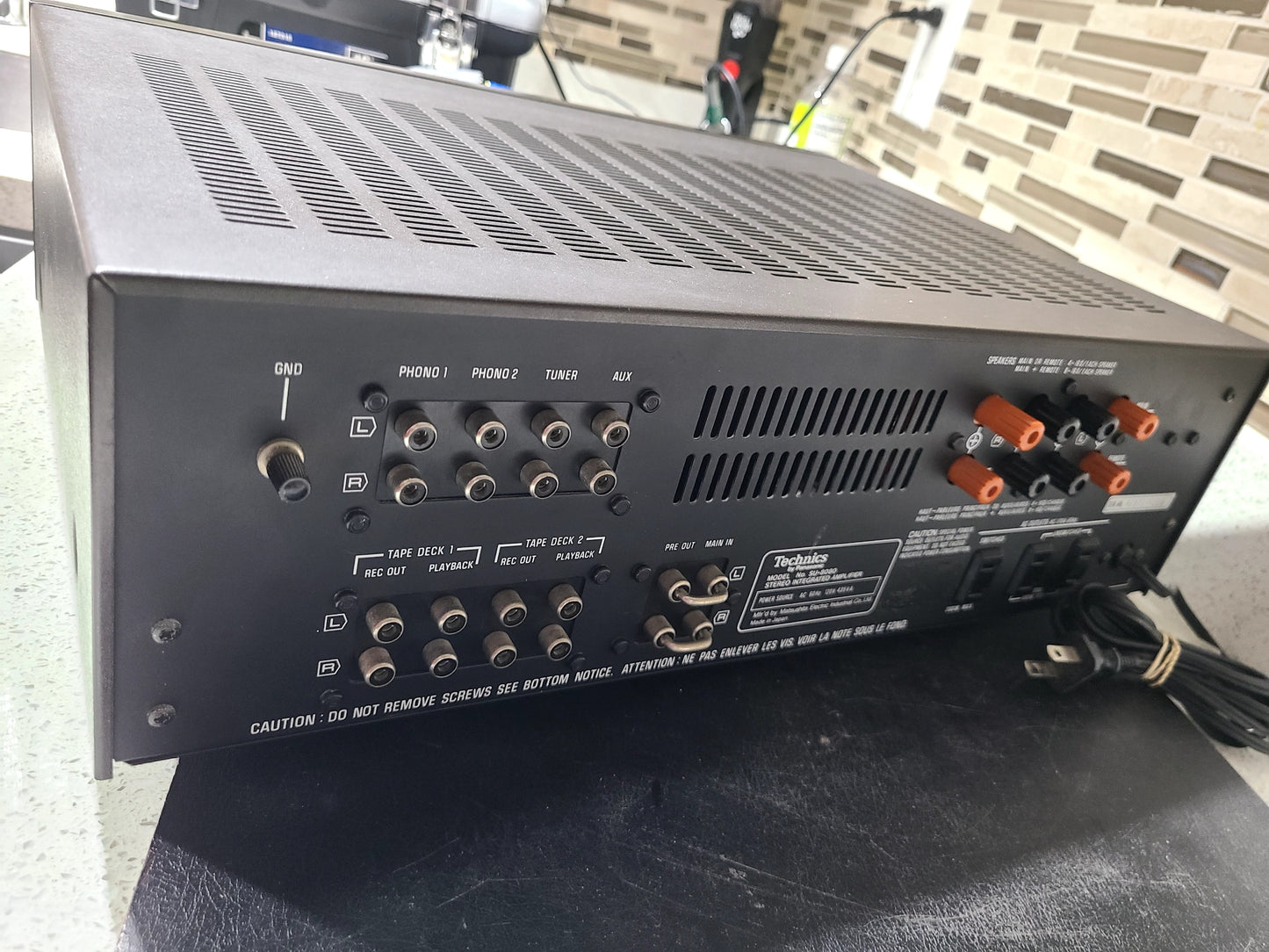 Vintage Technics Stereo Integrated Amplifier SU-8080 Pro Serviced High End Beast