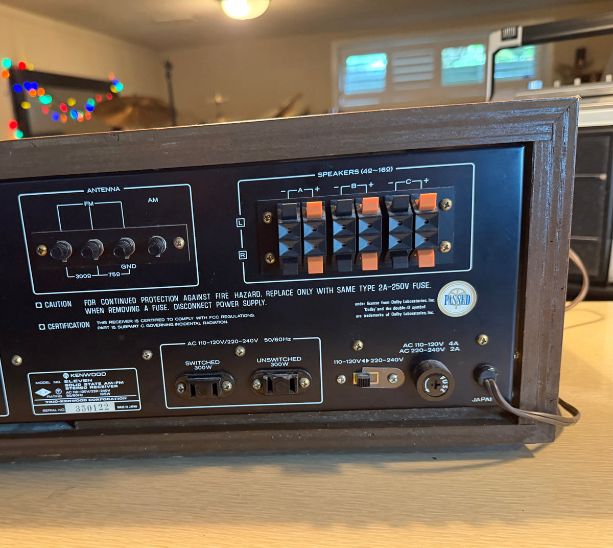 Kenwood Model Eleven AM FM Stereo Receiver Fresh Pro Service Near Mint Champagne