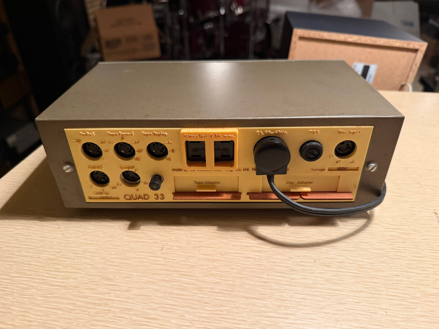 Quad 33 Control Unit + Quad FM 2 Stereo Tuner + Quad 303 Power Amp Serviced Rare