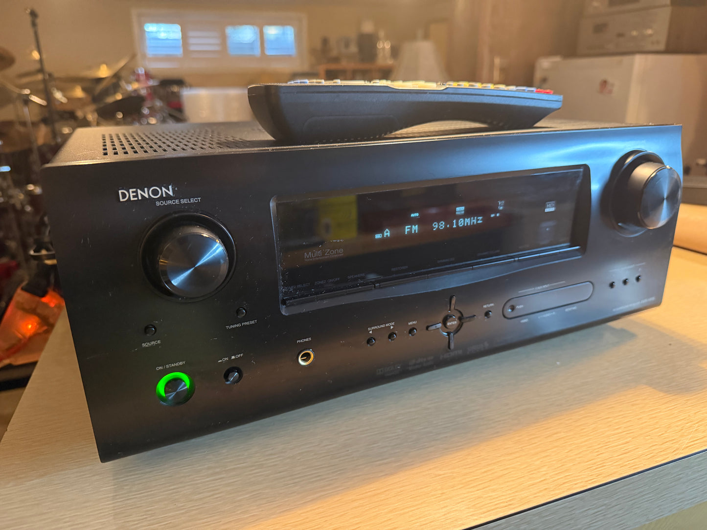 Denon AVR-1910 AV 7.1 Ch Digital Surround HDMI Receiver Remote Bundle SERVICED🔥