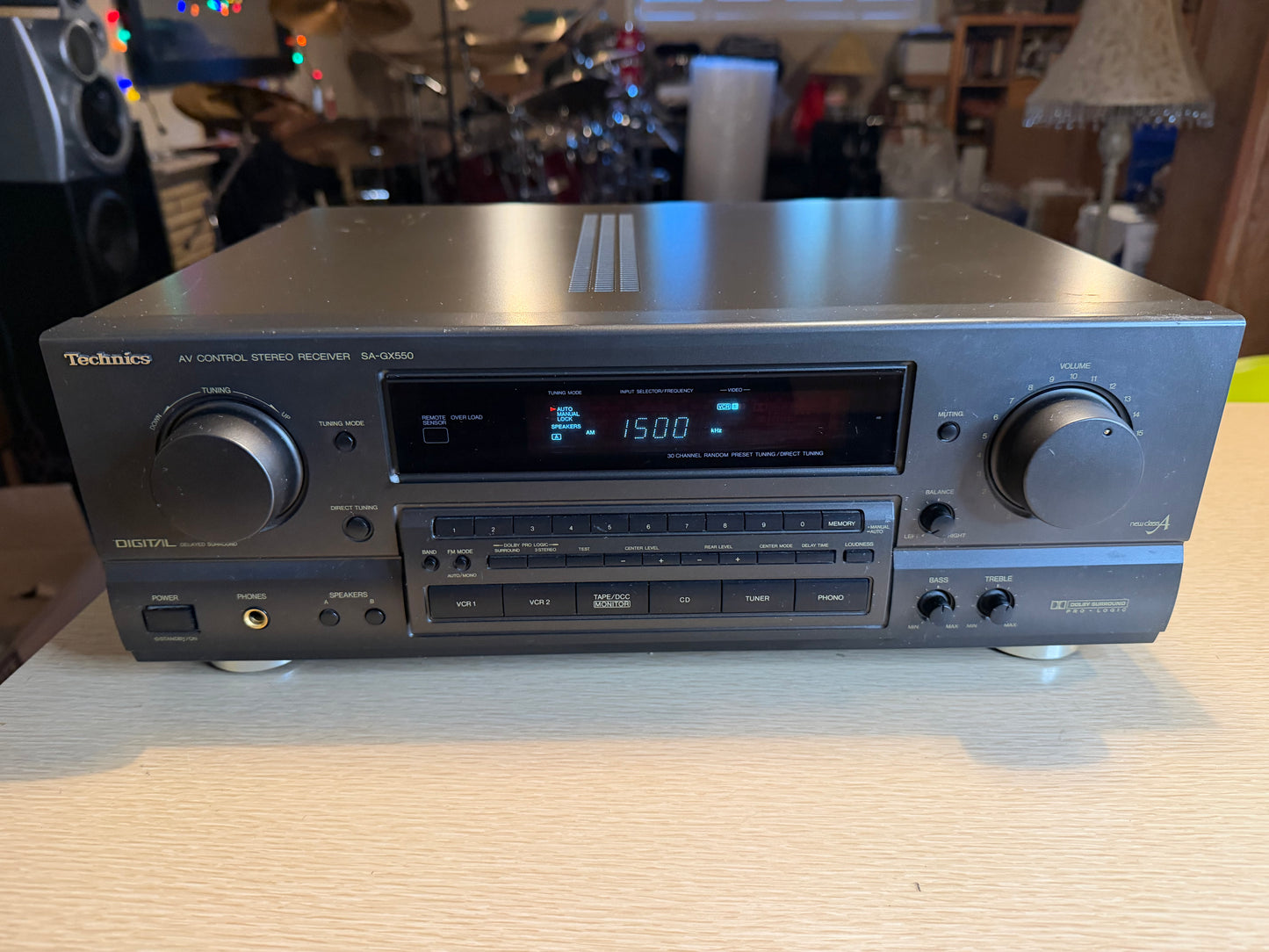Technics SA-GX550 AV Stereo Receiver w/ Phono Input Serviced & Works
