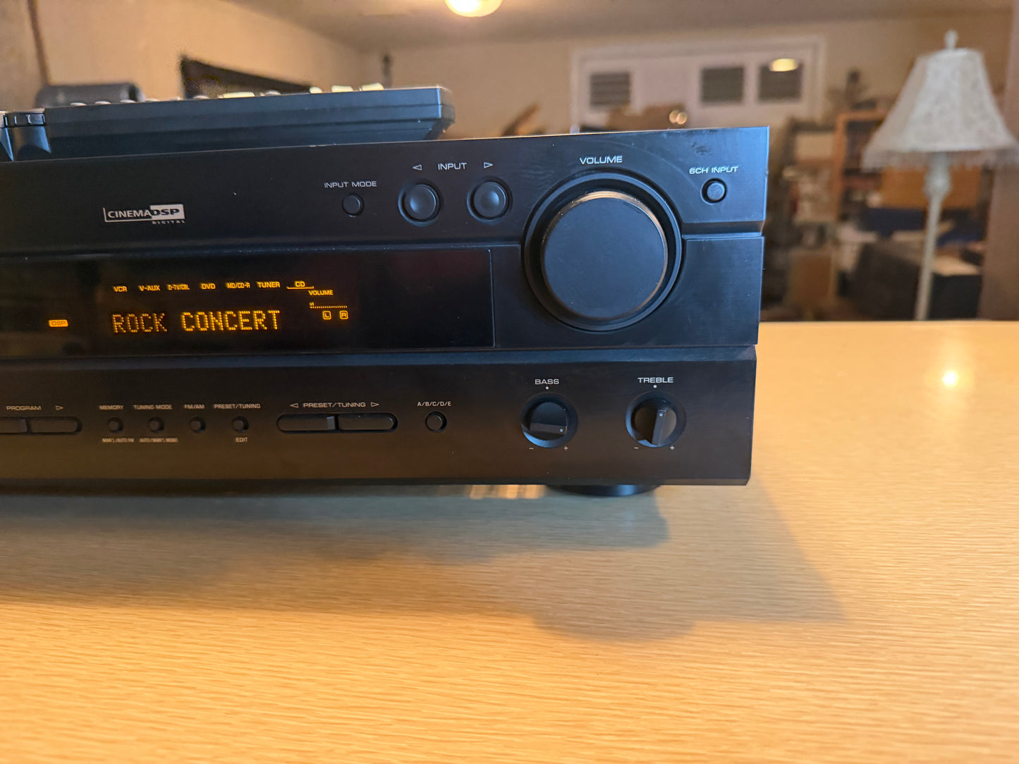 Yamaha HTR-5550 5.1 Channel AV Home Theater  Receiver Amp Serviced Remote Bundle