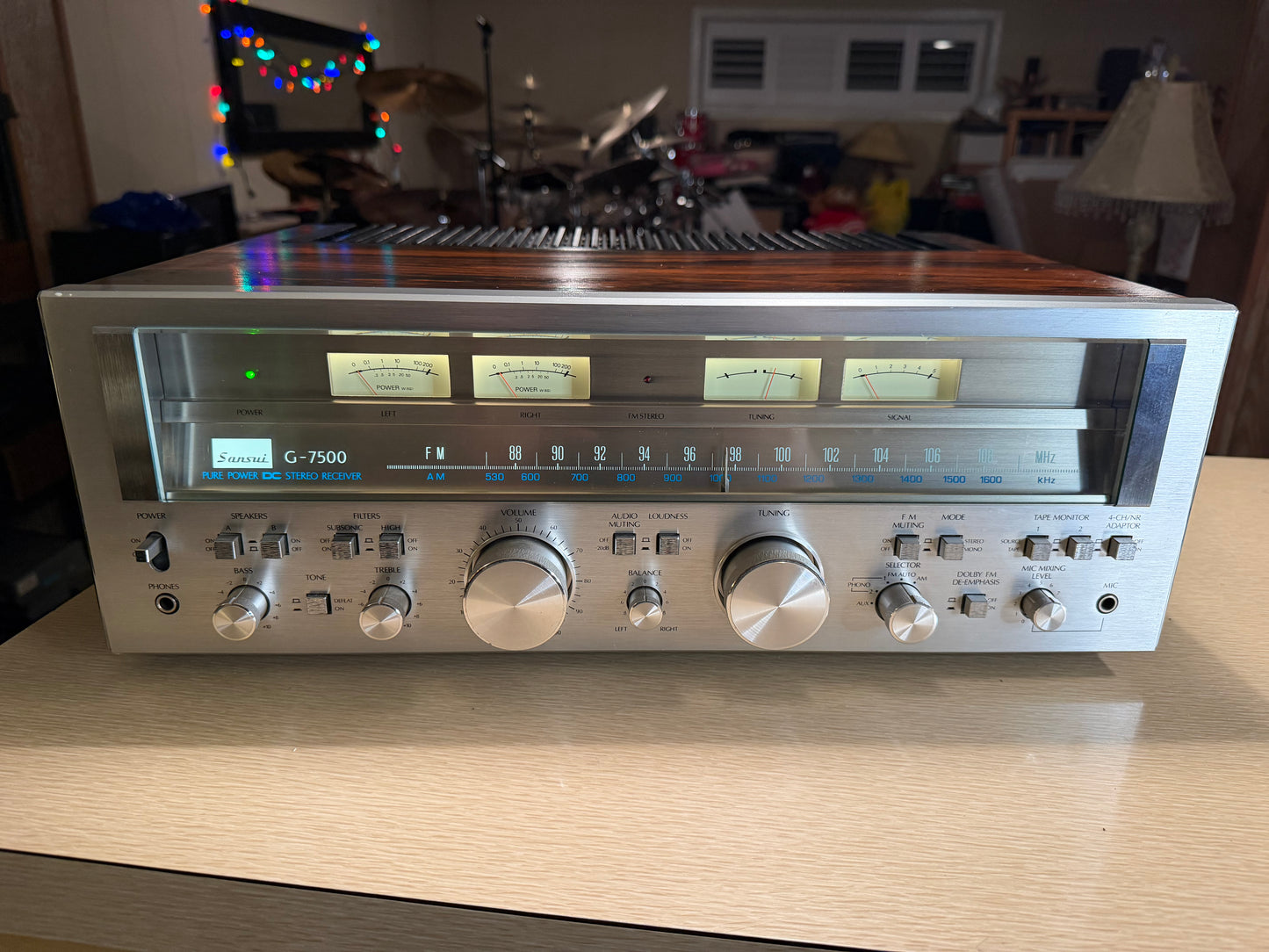 Sansui G-7500 Stereo Receiver Full Fresh Service New Bulbs Installed Near Mint!