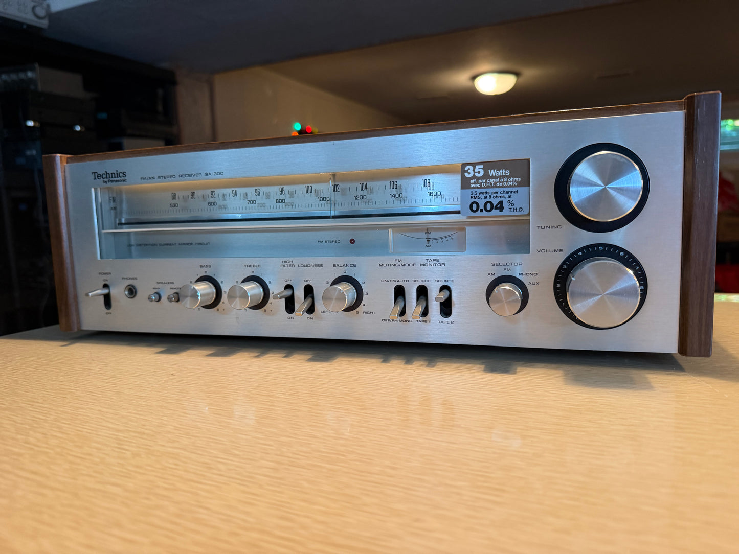 Technics SA-300 Am/Fm Stereo Receiver Amplifier  Freshly Serviced Near Mint 🎶🔥