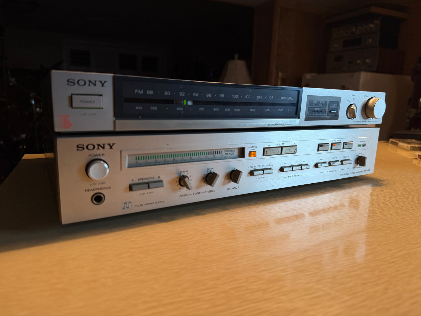 Sony TA-F55 Integrated Amplifier + ST-JX22 Tuner Freon Cooled 65WPC SERVICED🔥