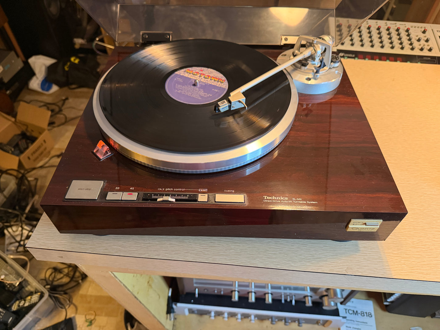 Technics SL M2 direct drive quartz lock turntable Full Fresh Service Excellent🎶