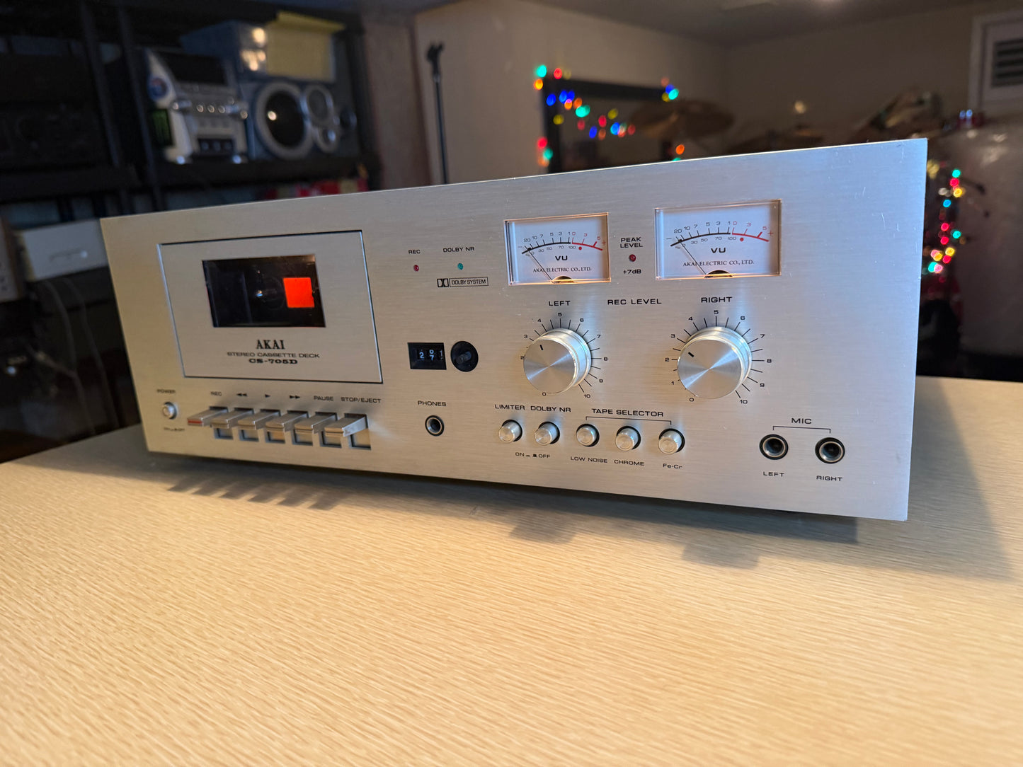 AKAI CS-705D Cassette Deck - FULL FRESH SERVICING Audiophile Candy Gem💎🔥