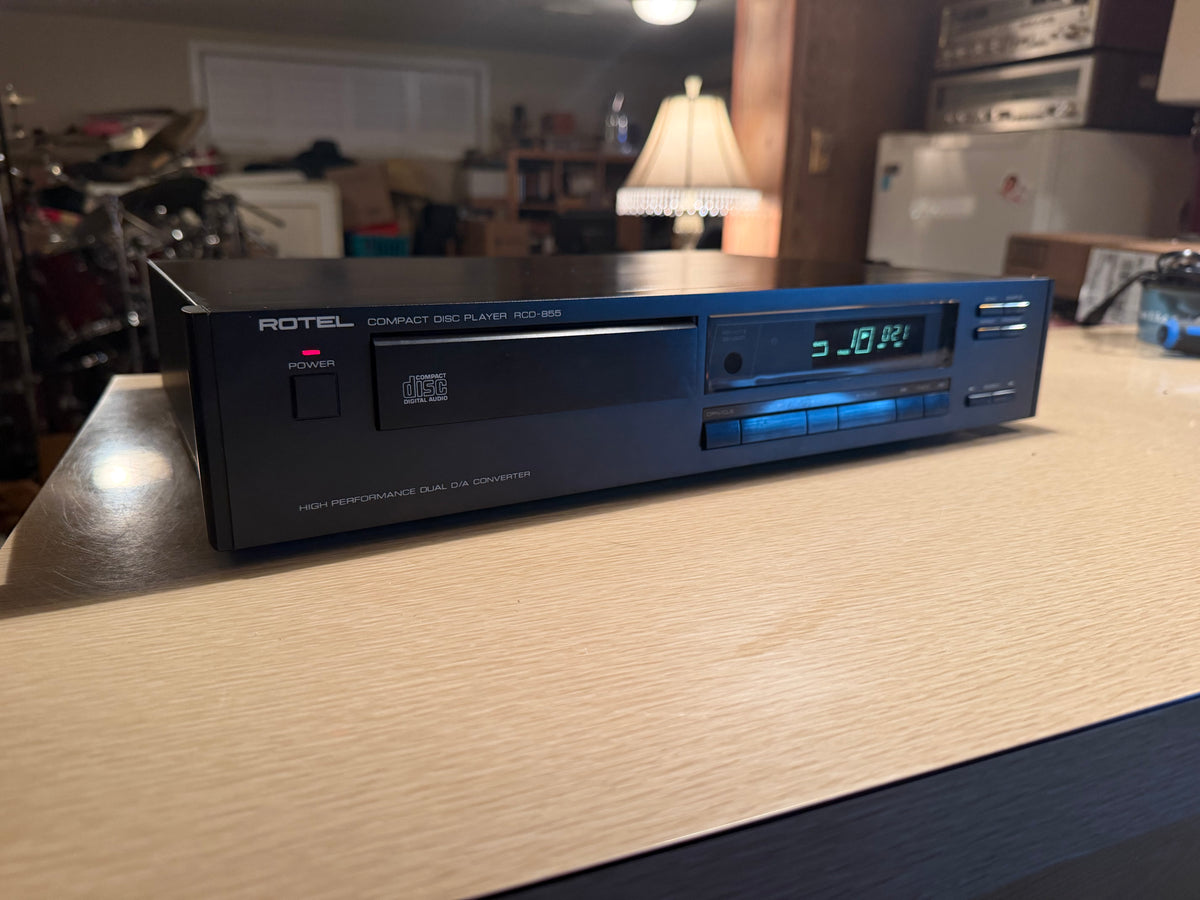 Vintage Rotel RCD-855 Near Mint CD Player High-End Dual D/A Converter Serviced🔥