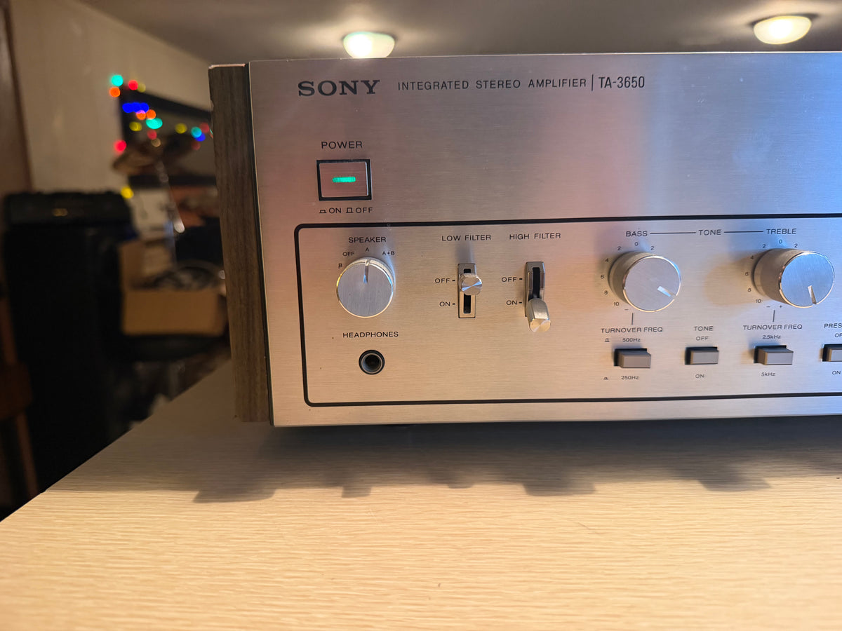Sony TA-3650 Stereo Integrated Amplifier Japan 55 WPC Vintage Silver Serviced🎶