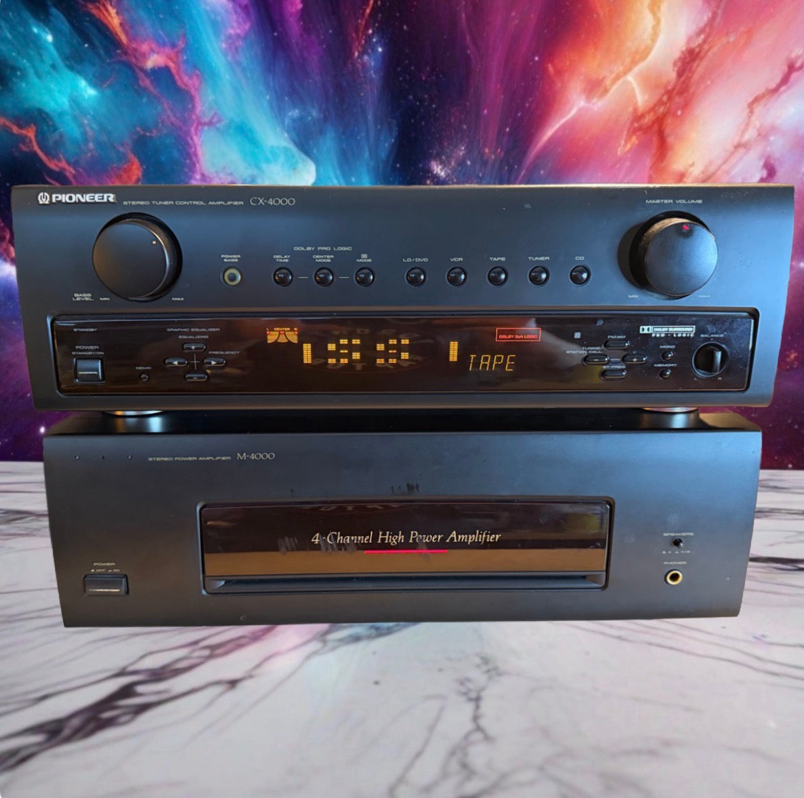 Pioneer M-4000 Power Amplifier & CX-4000 Stereo Preamp 100WPC Freshly Serviced🔥