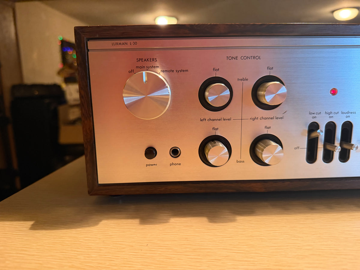 Vintage Luxman L-30 Integrated Amplifier Serviced With Oem Manual Excellent CND!