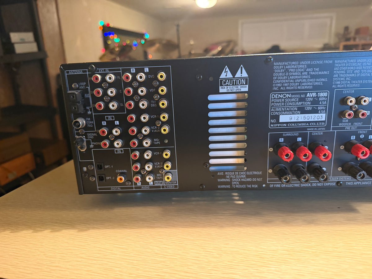 Denon AVR-1800 Precision Audio Component/AV Surround Receiver Serviced Beauty🔥