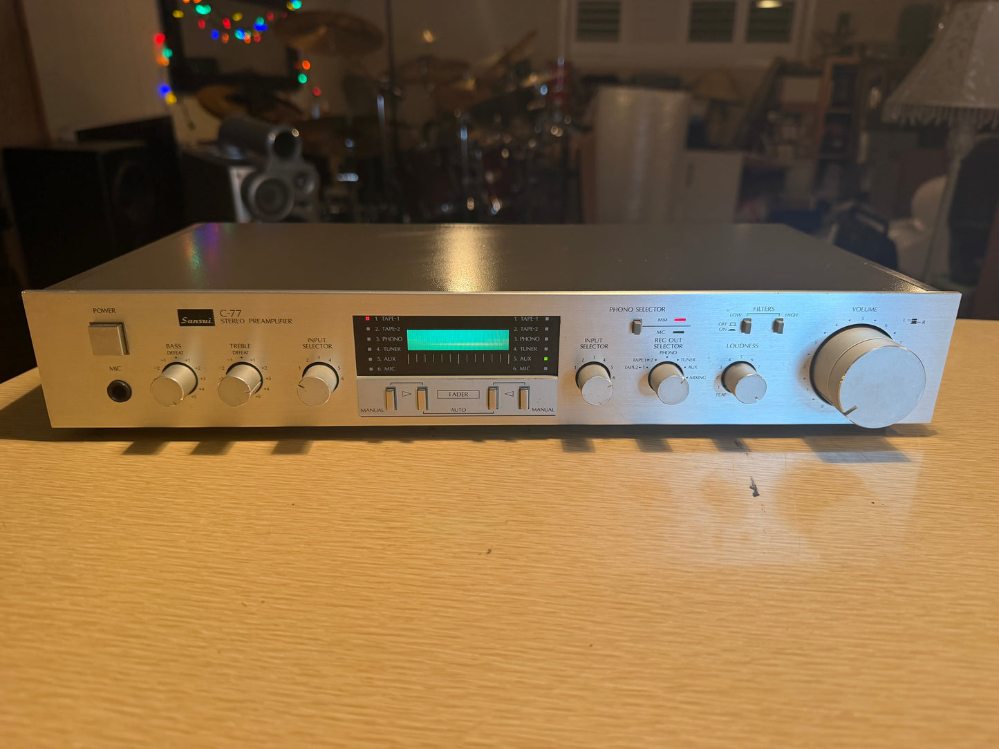 Beautiful Sansui C-77 Stereo Preamplifier Near Mint Freshly Serviced Very Rare🎶