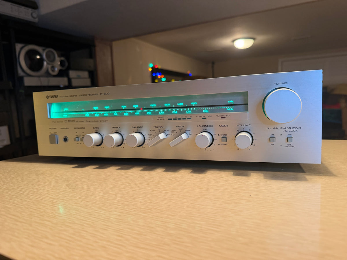 Yamaha R-500 Natural Sound AM/FM Stereo Receiver LED UPGRADE Fresh Service Wow🔥