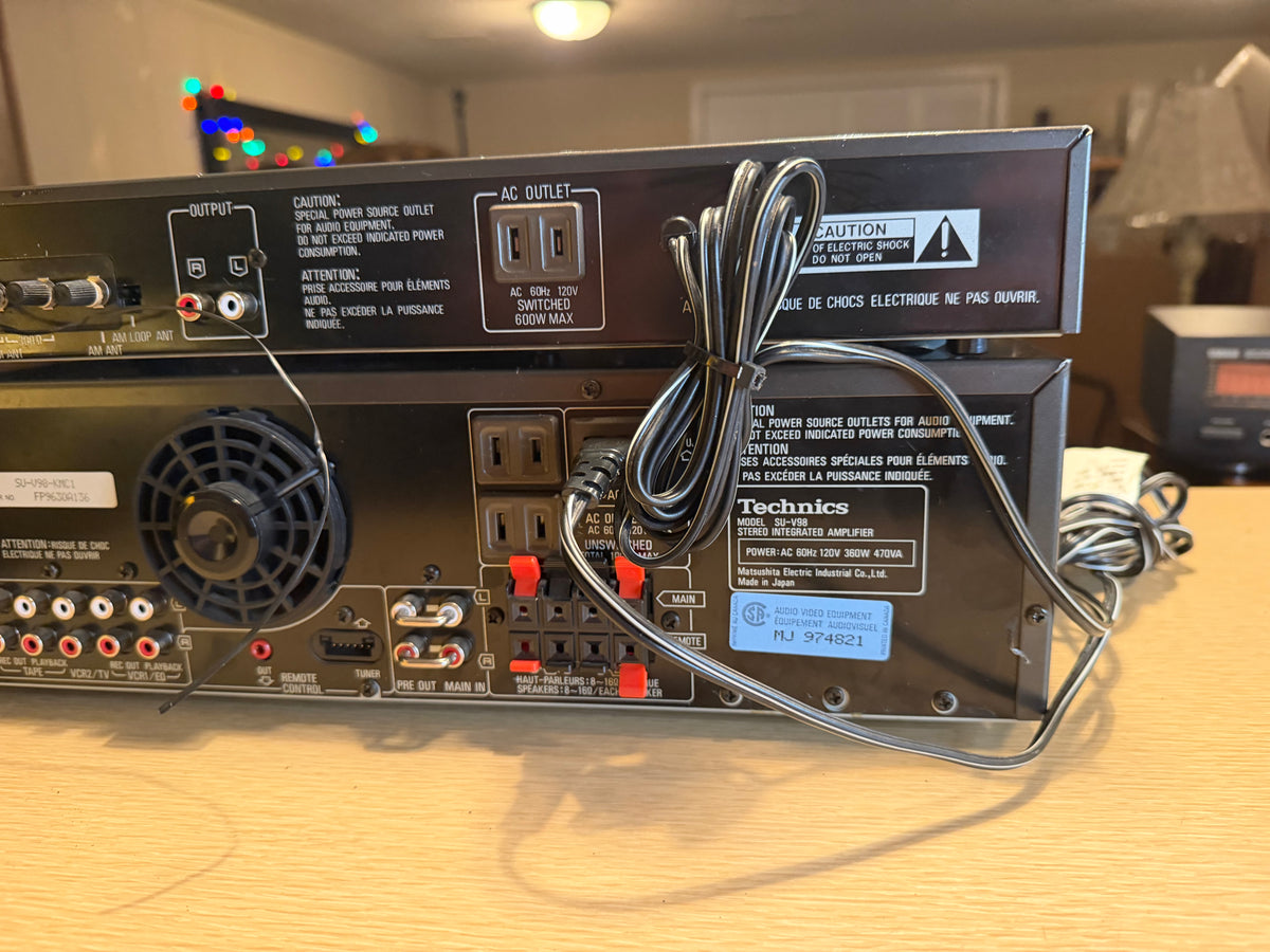 Vintage 1980s TECHNICS Stereo Amplifier SU-V98 + Tuner ST-G6T Serviced Beauty🎶