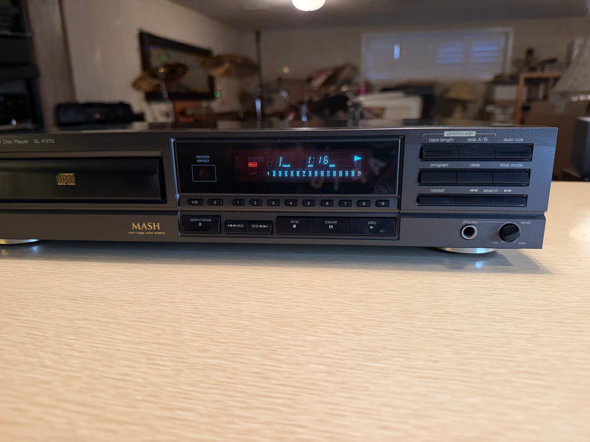 Technics SL-P370 CD Player MASH 4 DAC Serviced Working 1990 Made in Japan V Rare