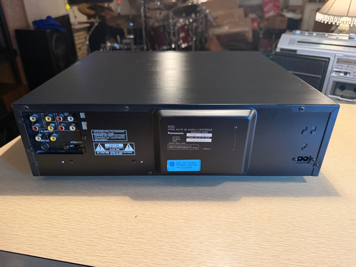 Panasonic LX-K700 Auto-Reverse LD CD Player Mint Condition Serviced Remote✅