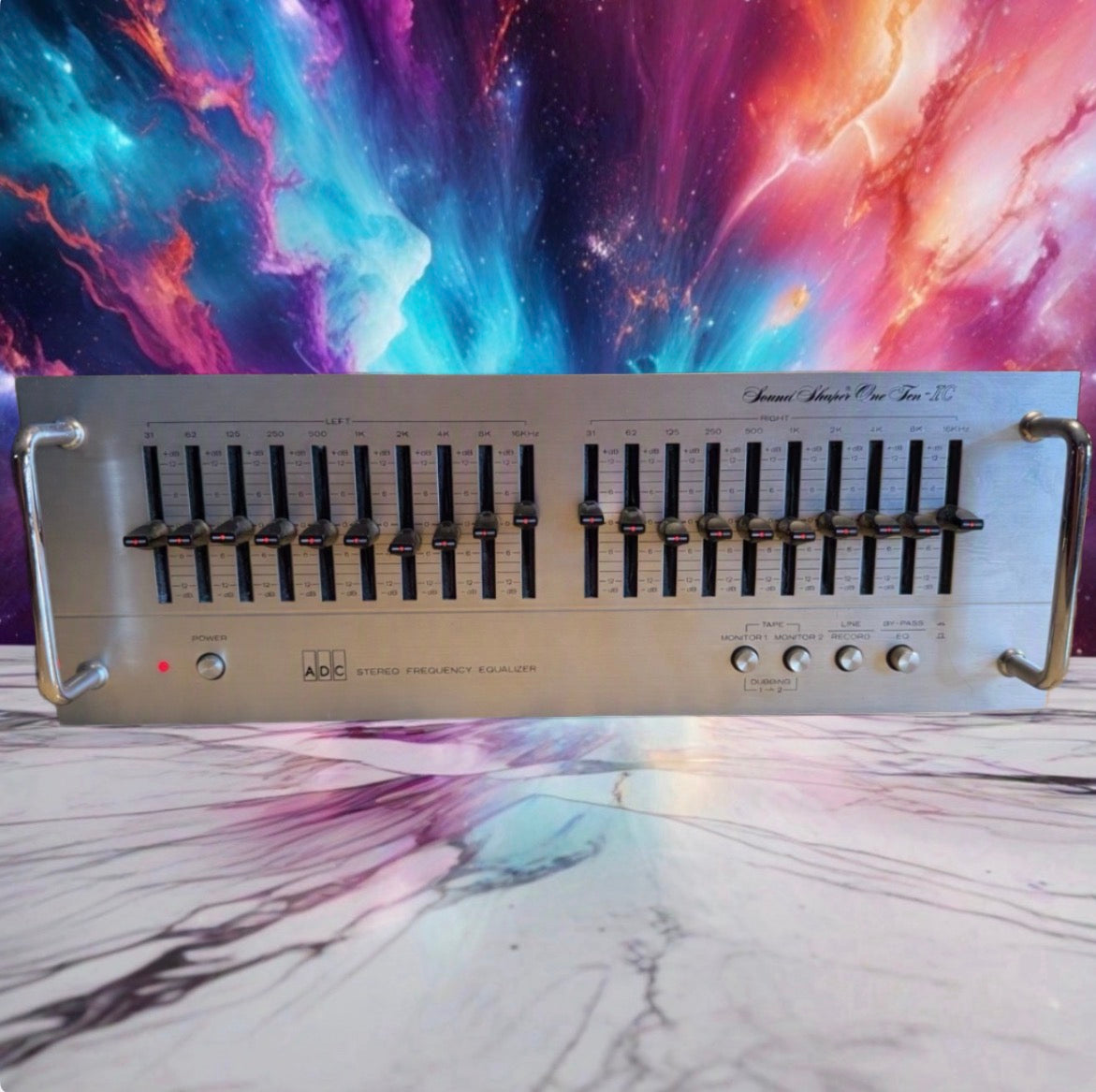 ADC SS-110 IC Sound Shaper Vintage Stereo Equalizer  Fresh Service Rare Silver