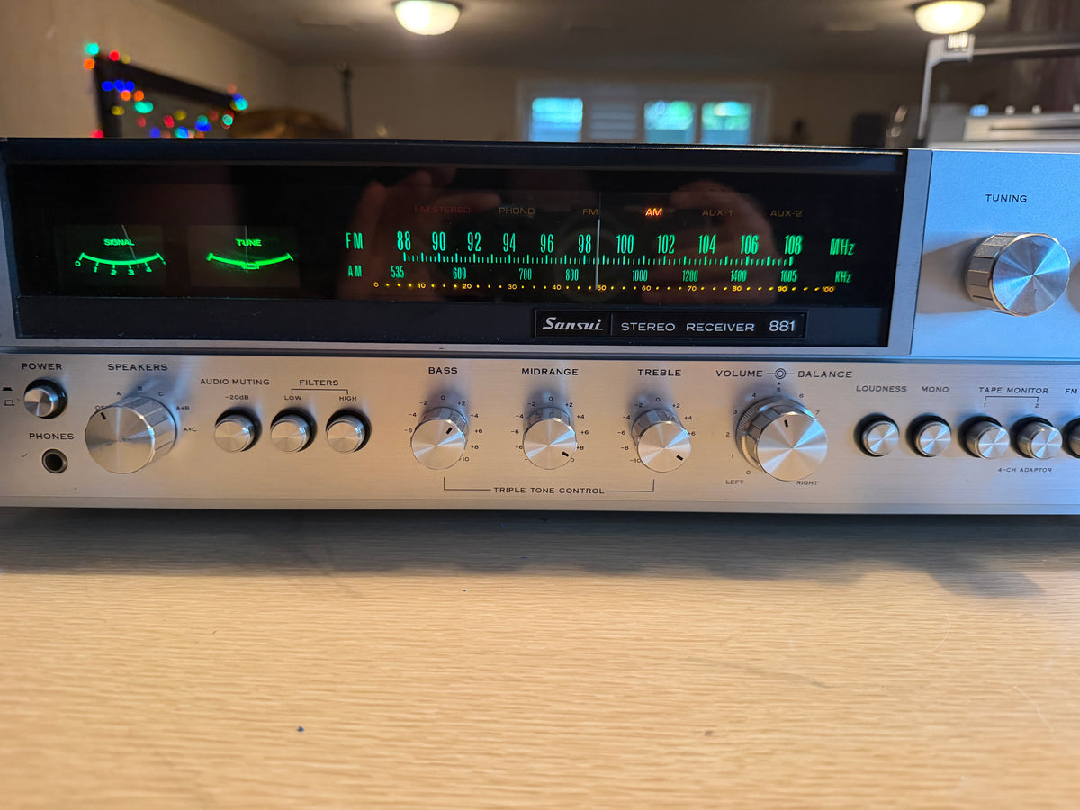 Vintage Sansui 881 Stereo Receiver Recapped Pro Serviced MINT Condition Beauty🎶