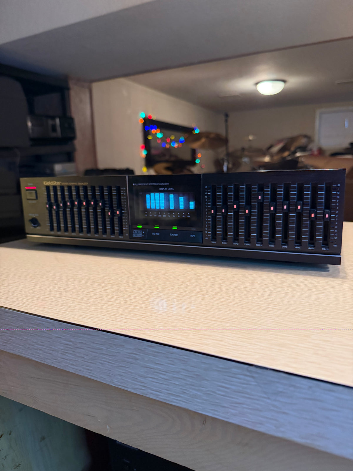GoldStar GSQ-9310 Stereo Graphic Equalizer Spectrum Analyzer Serviced X Rare🔥